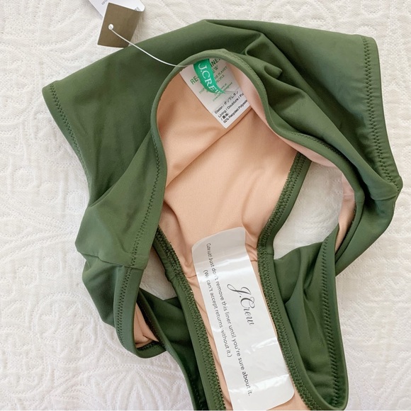 J.Crew Hallie Bikini Bottom, Safari‎ Green - Picture 3 of 3